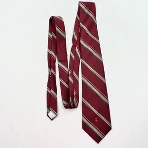 Vintage Christian Dior Red Striped Tie